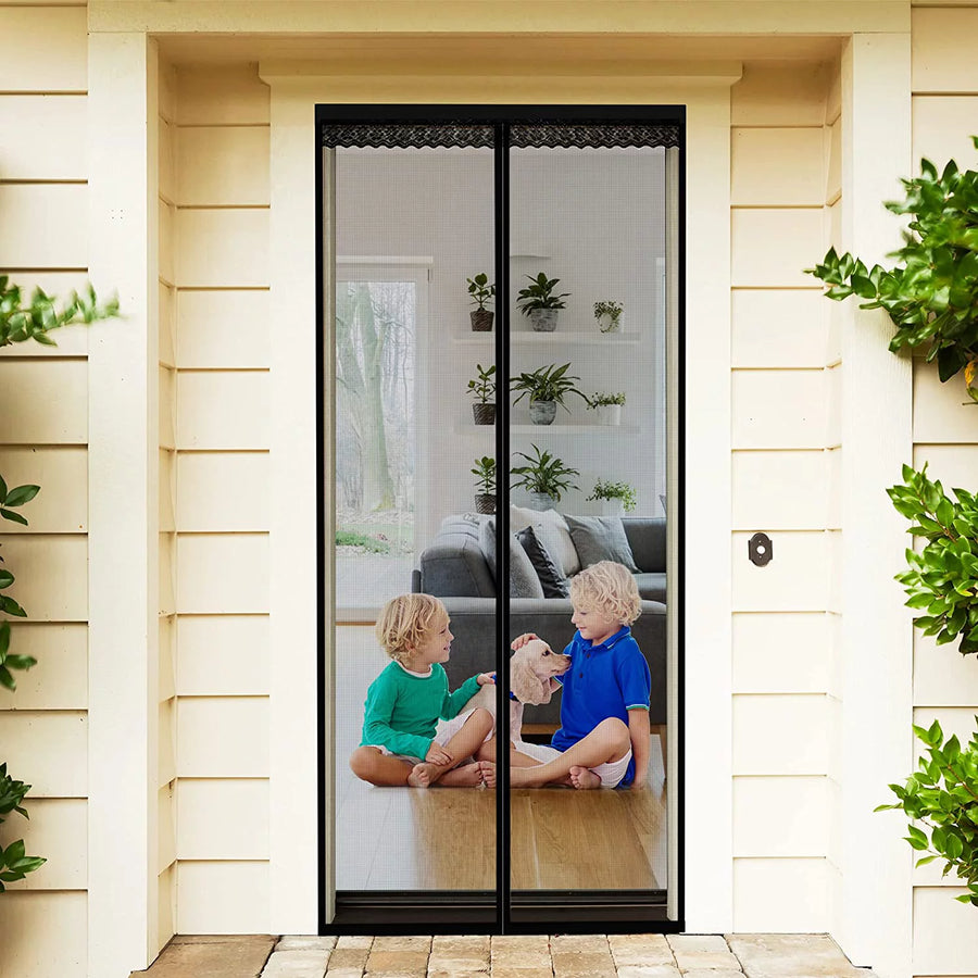 Upgraded Screen Door with Magnets Fits 38
