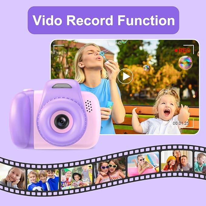 LeaderPro Kids Camera, 26MP Children Digital Selfie Cameras 1080P for Birthday Christmas Toy Cameras for Toddler -