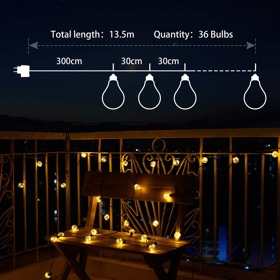 LED Fairy Lights Outdoor With Plug IP44