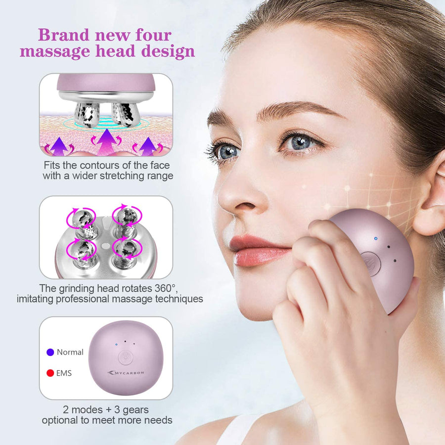 Facial Massager with 4 rollers